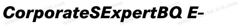 CorporateSExpertBQ E字体转换